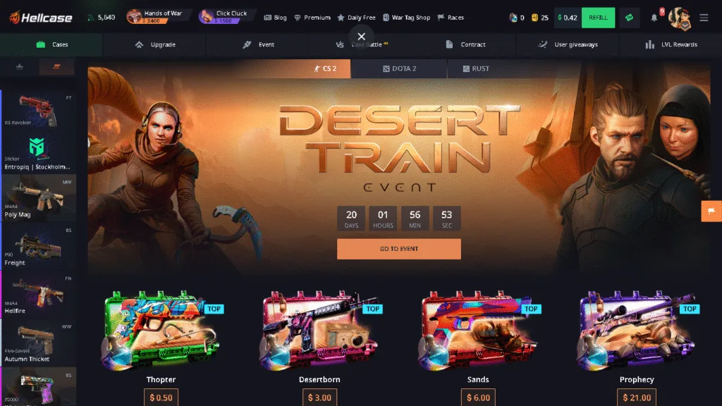 Hellcase Homepage