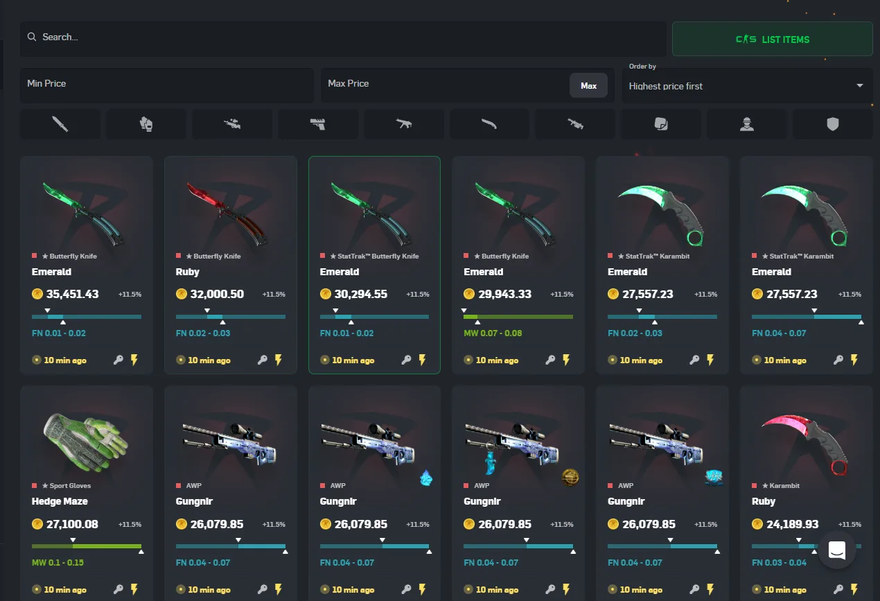 CSGORoll Withdrawal methods