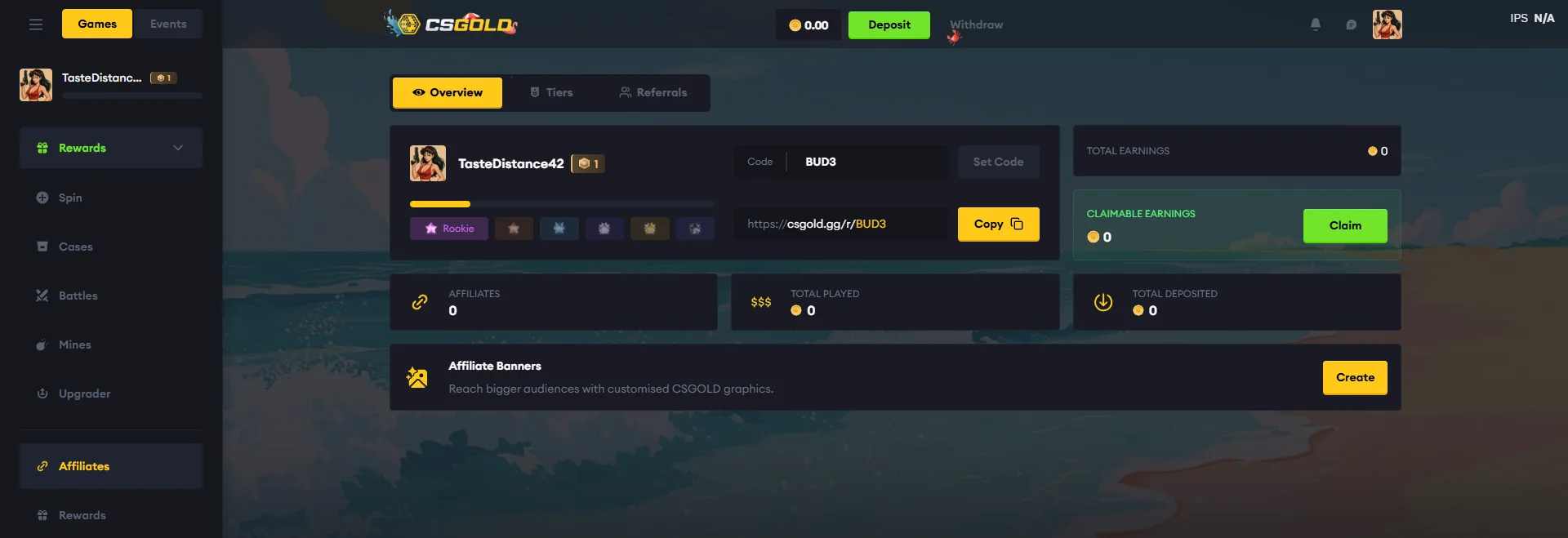 showcasing csgold affiliate program