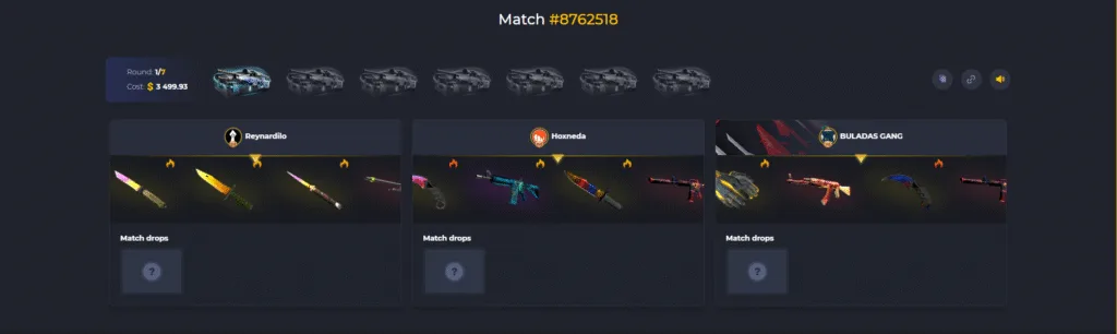 Farmskins game mode case battles screenshot