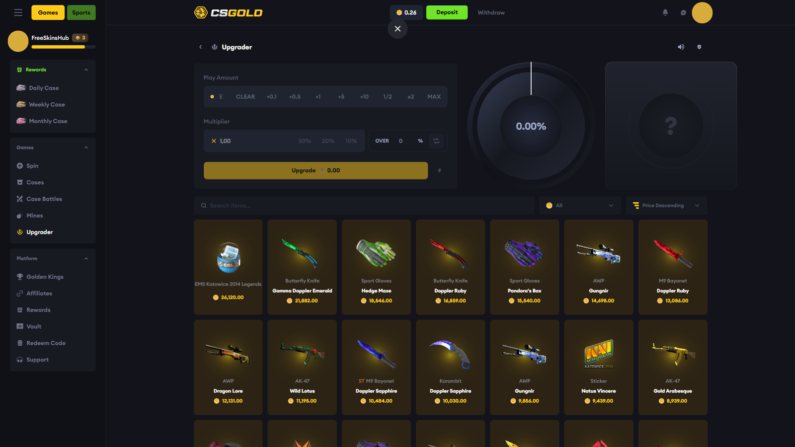 CSGOLD Upgrader