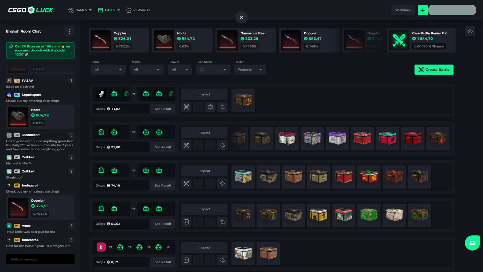 CSGOLuck Case Battles 