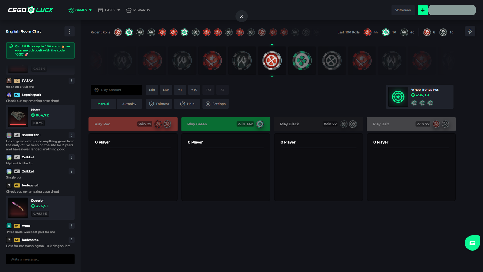 CSGOLuck Roulette