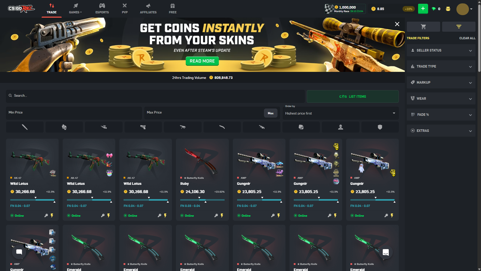 CSGORoll Marketplace