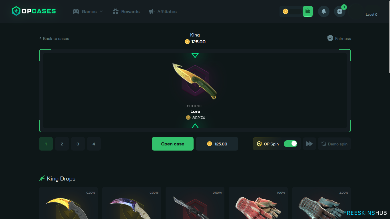 OPCASES case opening content