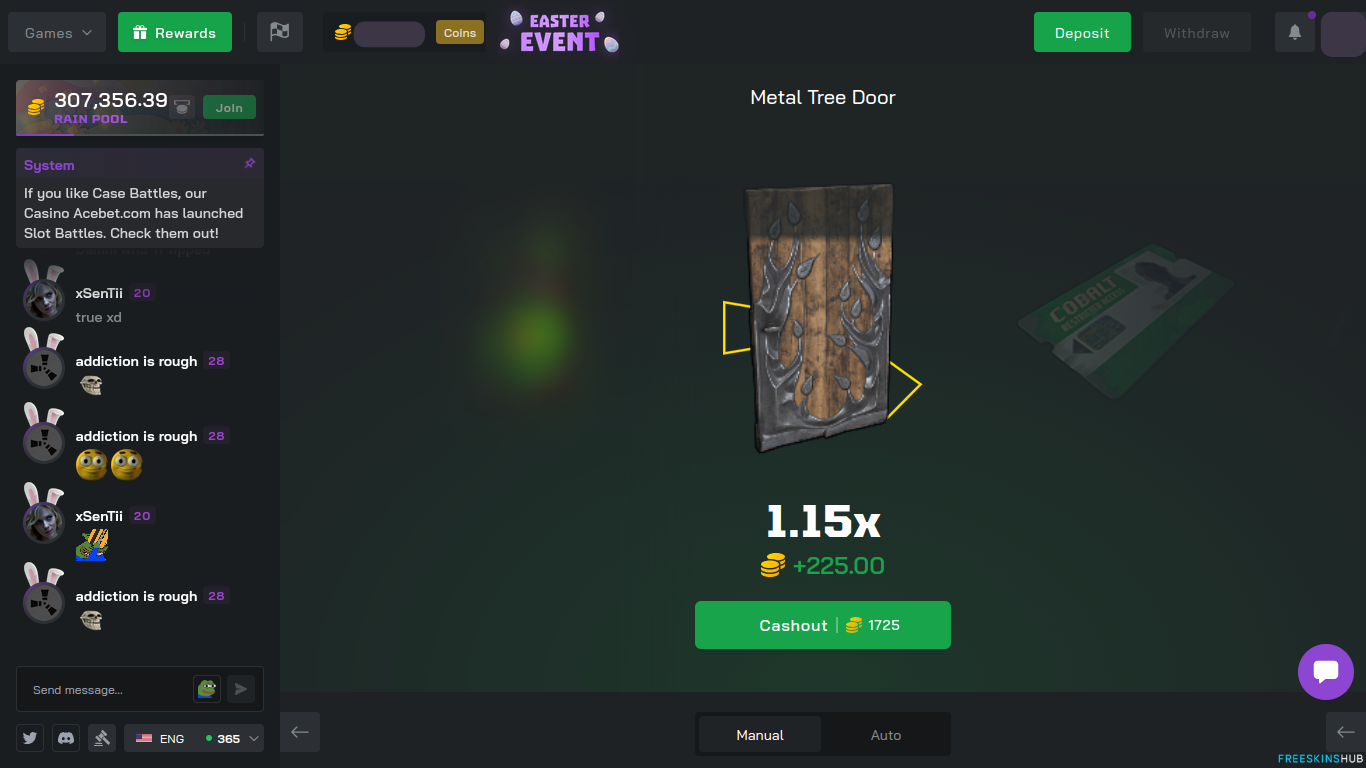 RustClash Crash feature
