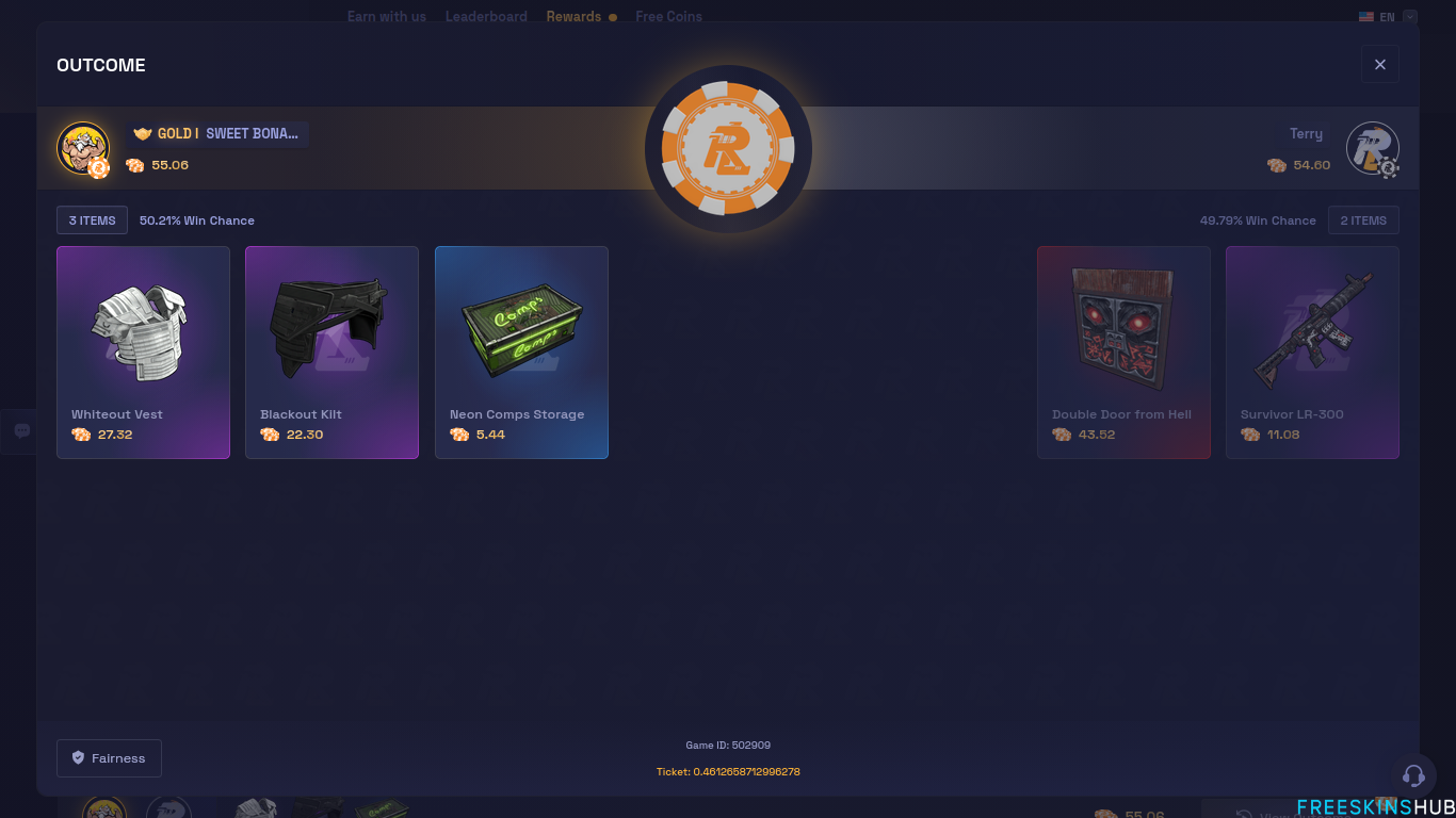 RustyLoot Coinflip game