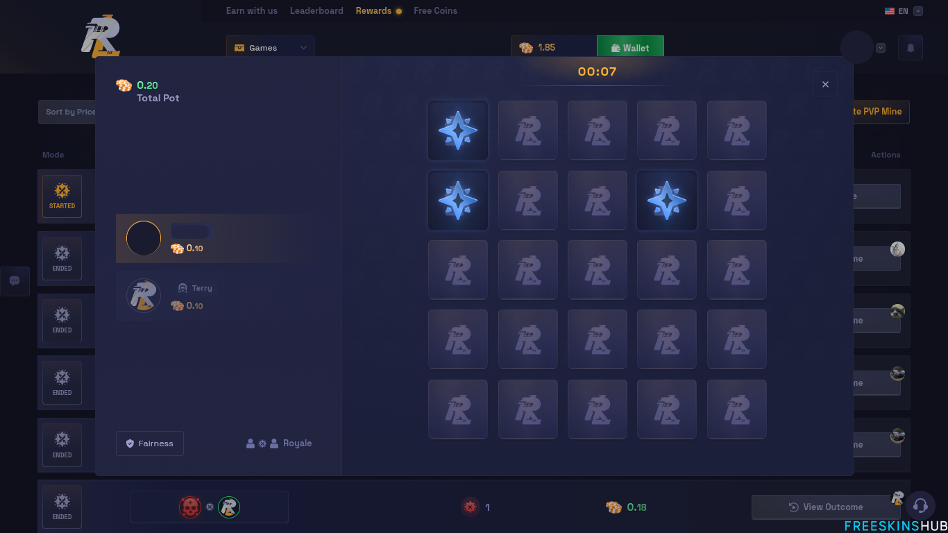 RustyLoot PvP Mines game