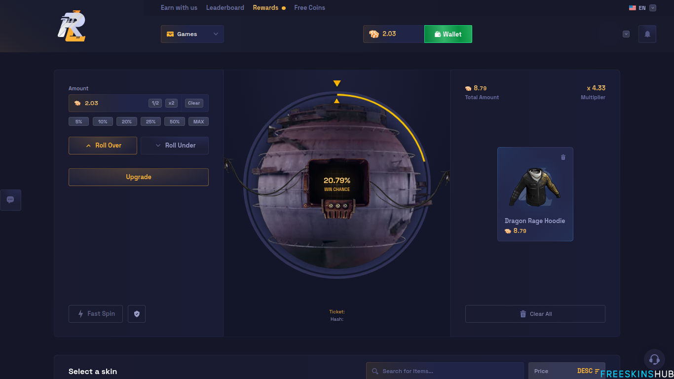 RustyLoot Upgrader game